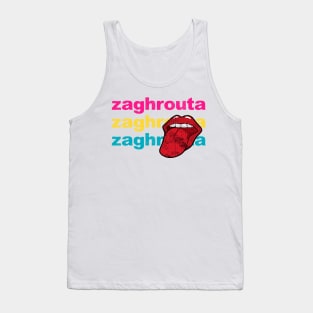 Zaghrouta Ululation Meme Trendy Gift Tongue Trill Tank Top